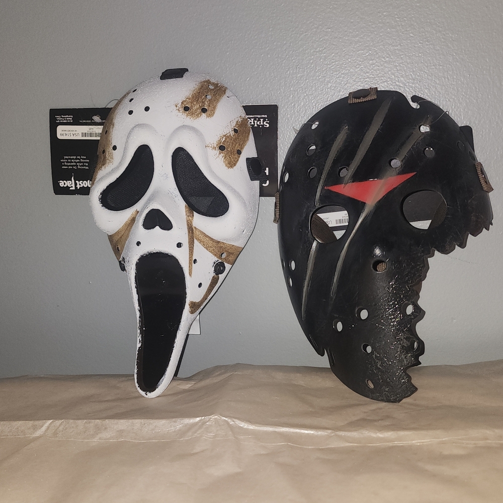 Ghostface Jason Hockey Halloween Mask Set! New